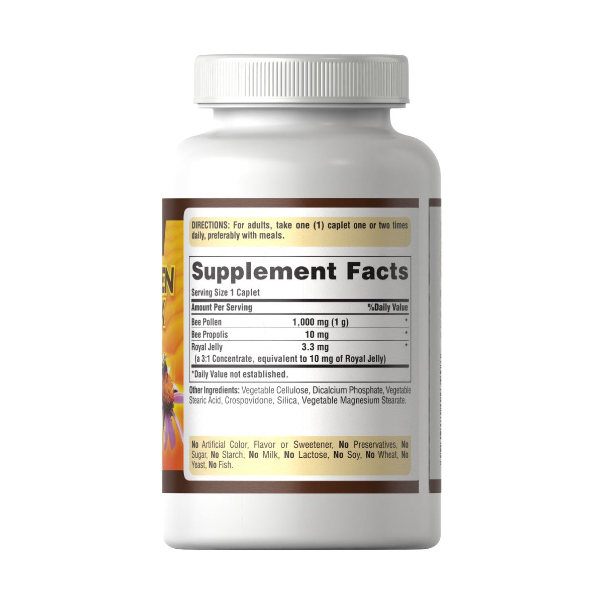 Puritans Pride, Complejo de polen de abeja 1000 mg