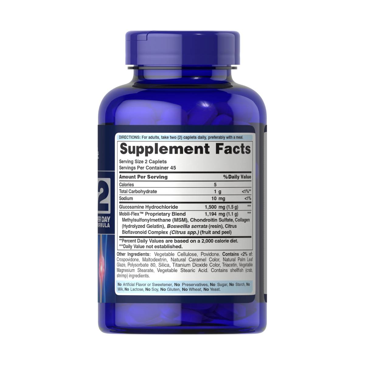 Puritan's Pride, Glucosamine, Chondroitin & MSM-2 Per Day Formula