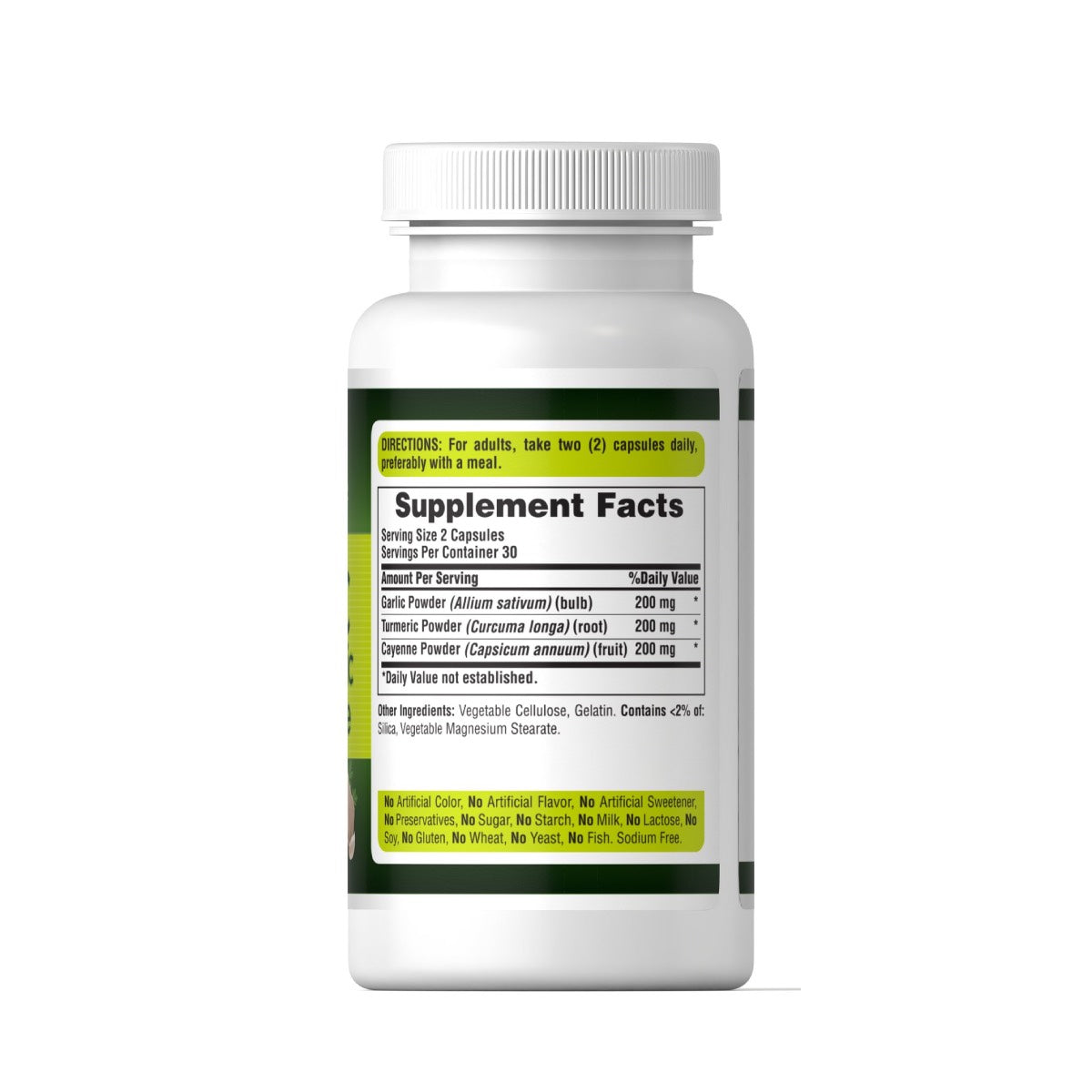 Puritans Pride, Ajo con curcuma y cayena 600 mg
