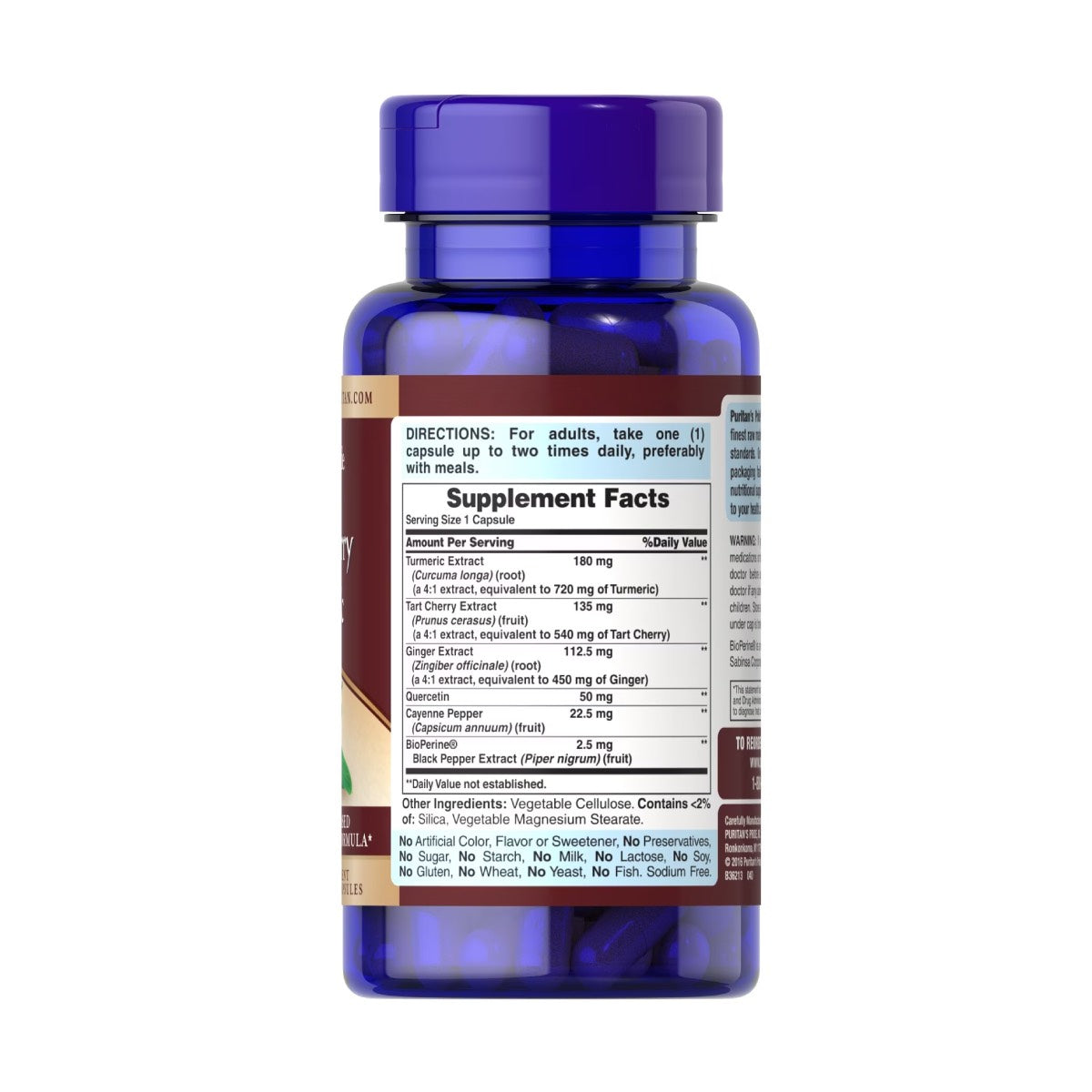 Puritan's Pride, Cherry Turmeric Complex with Bioperine
