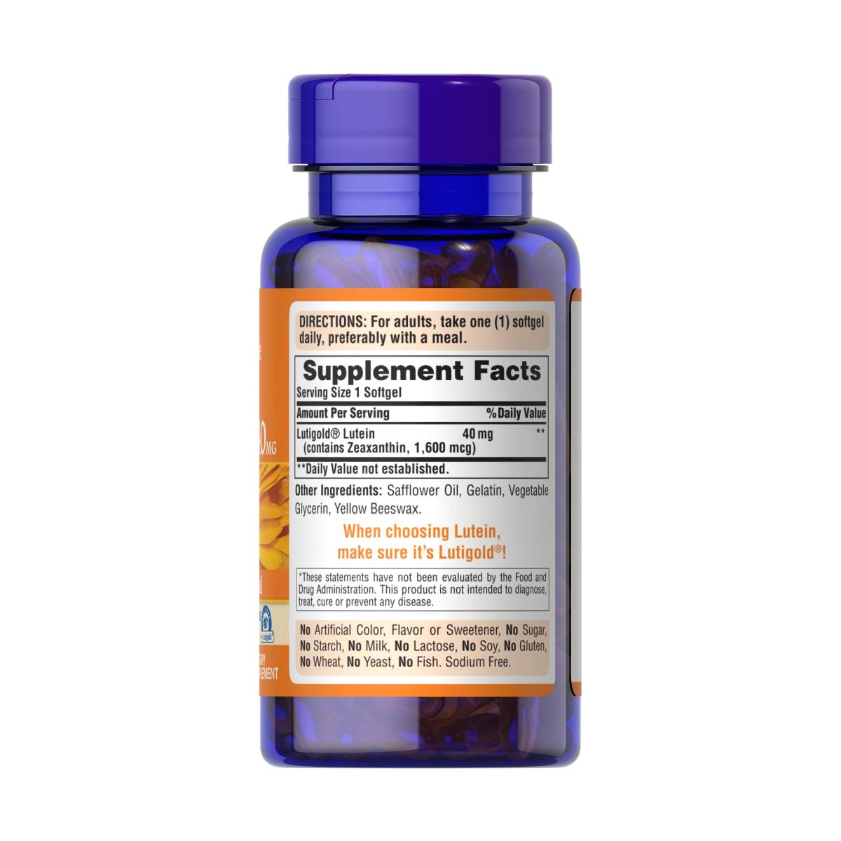 Puritan's Pride, Lutein 40 mg with Zeaxanthin