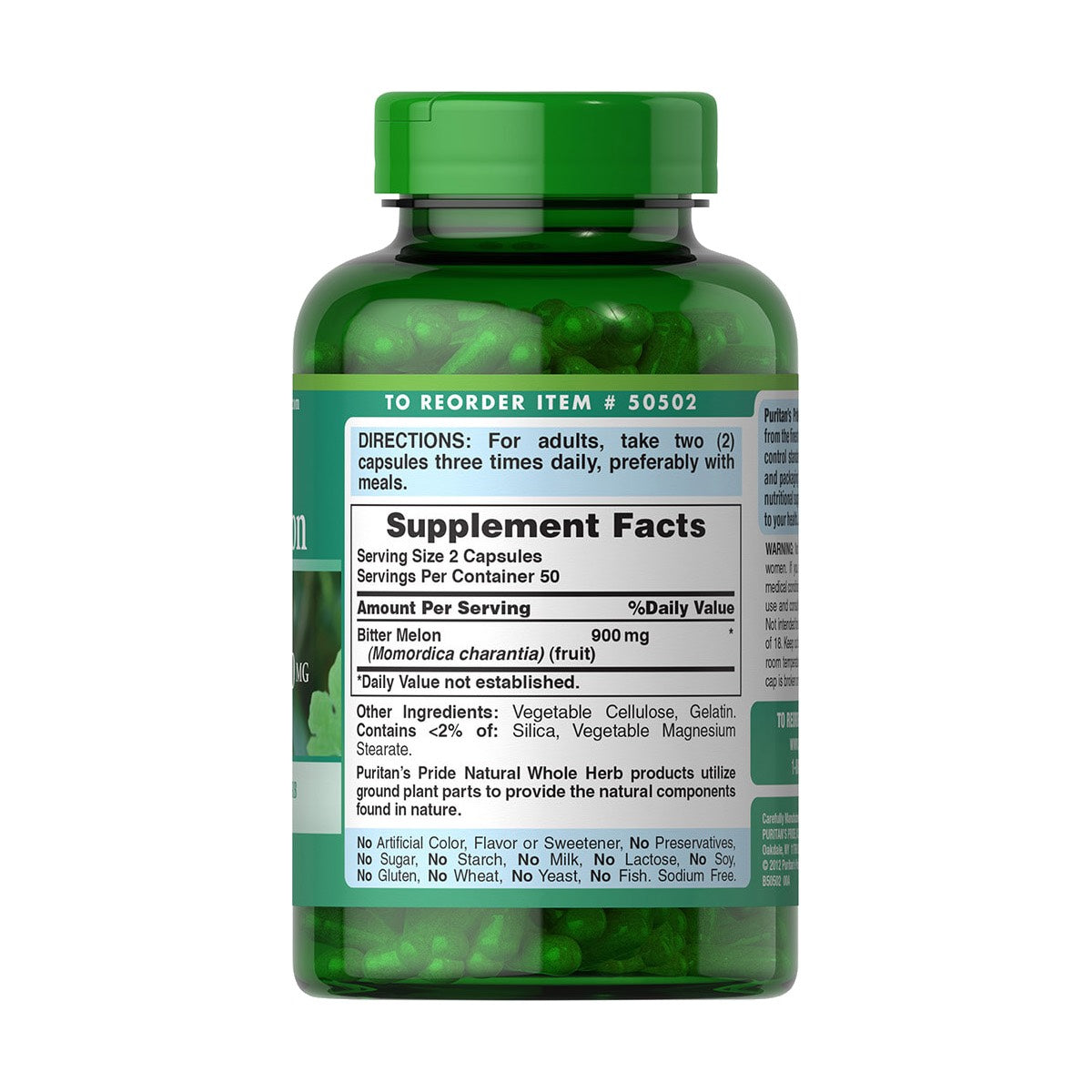 Puritan's Pride, Bitter Melon 450 mg