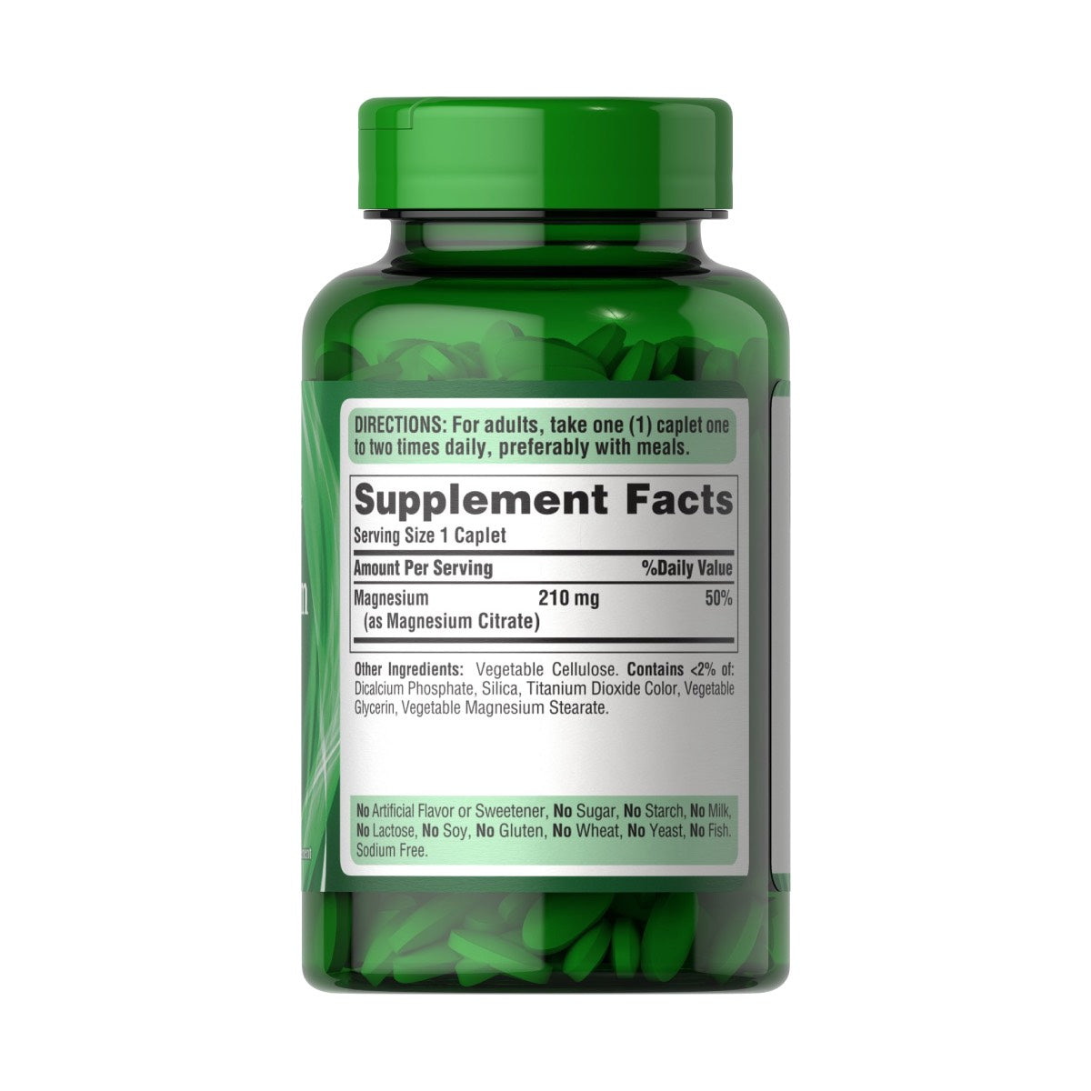 Puritans Pride, Citrato de Magnesio 210mg