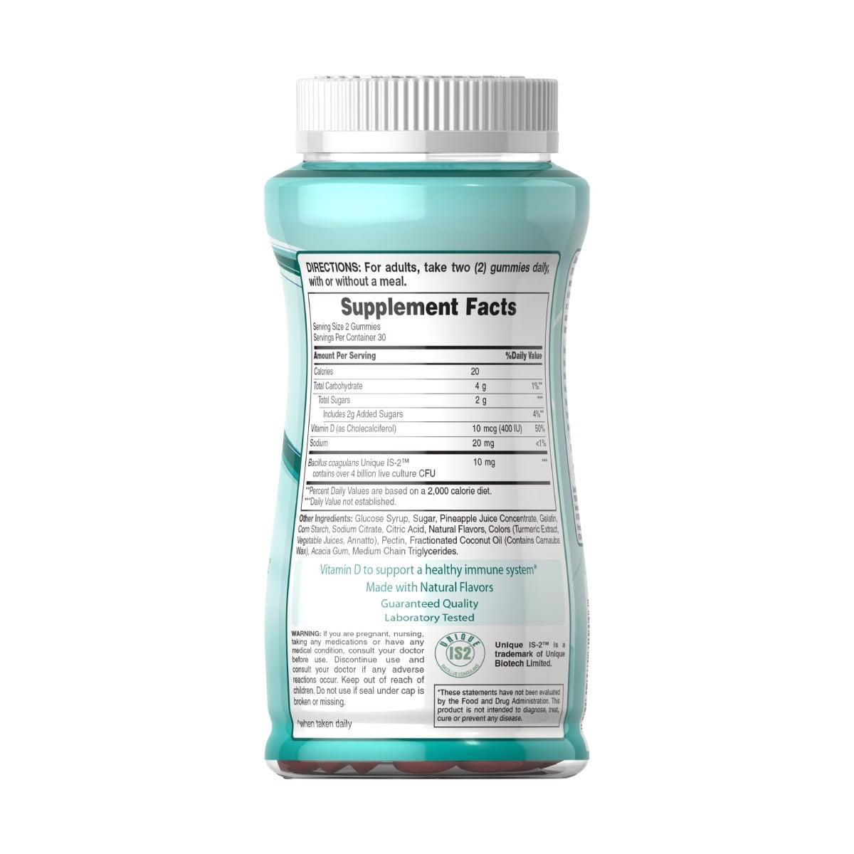 Puritans Pride, Gomitas probióticas