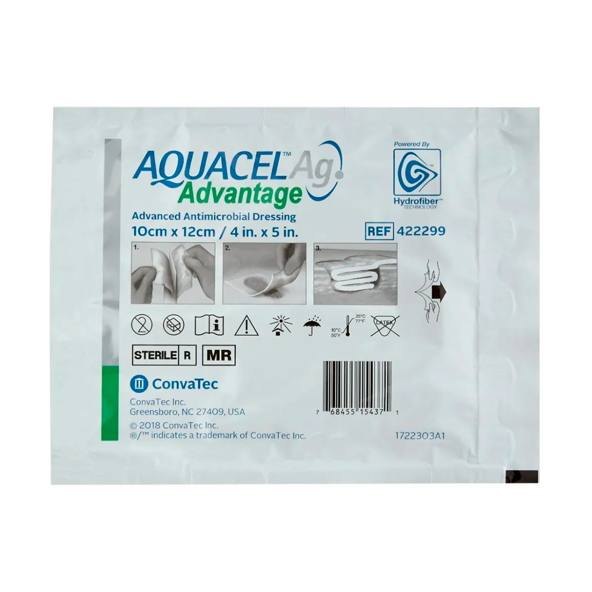 Convatec, Aquacel Advantage Ag 10 X 12cm