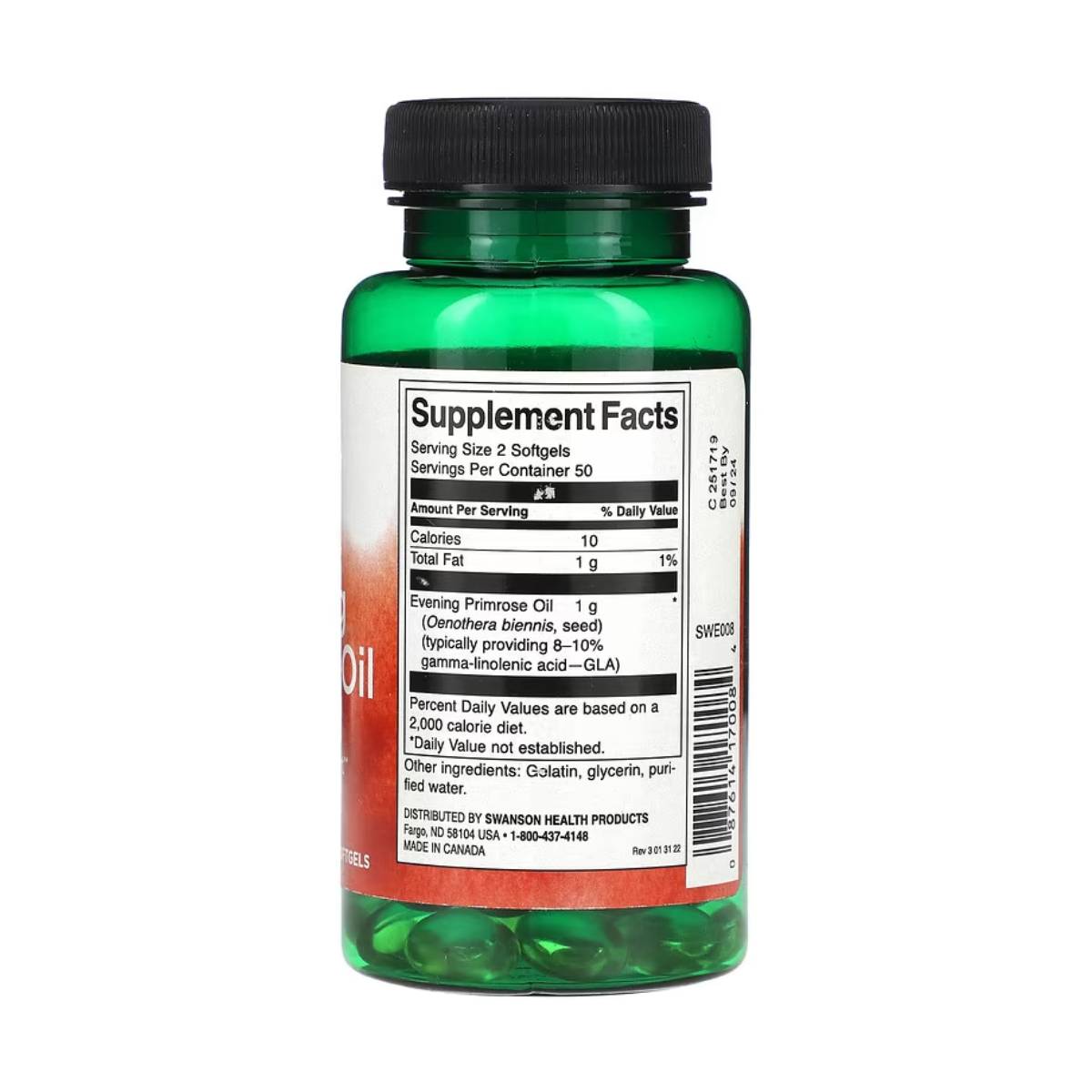 Swanson, Evening Primrose Oil 500 mg