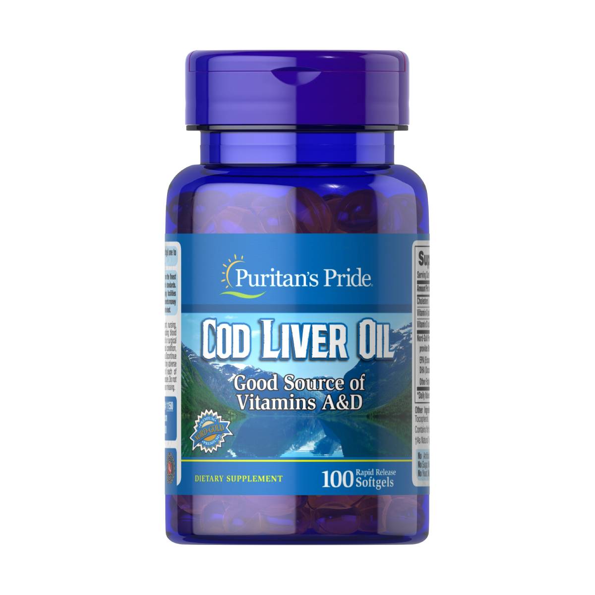 Puritan's Pride, Cod Liver Oil 415 mg