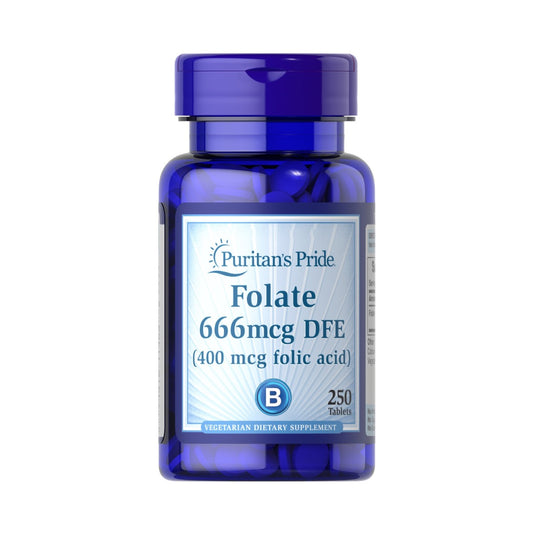 Puritan's Pride, Folate 666mcg DFE (Folic Acid 400 mcg)