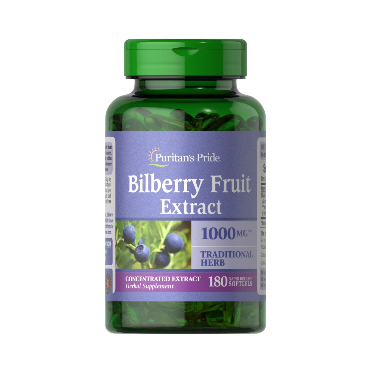 Puritan's Pride, Bilberry 4:1 Extract 1000 mg
