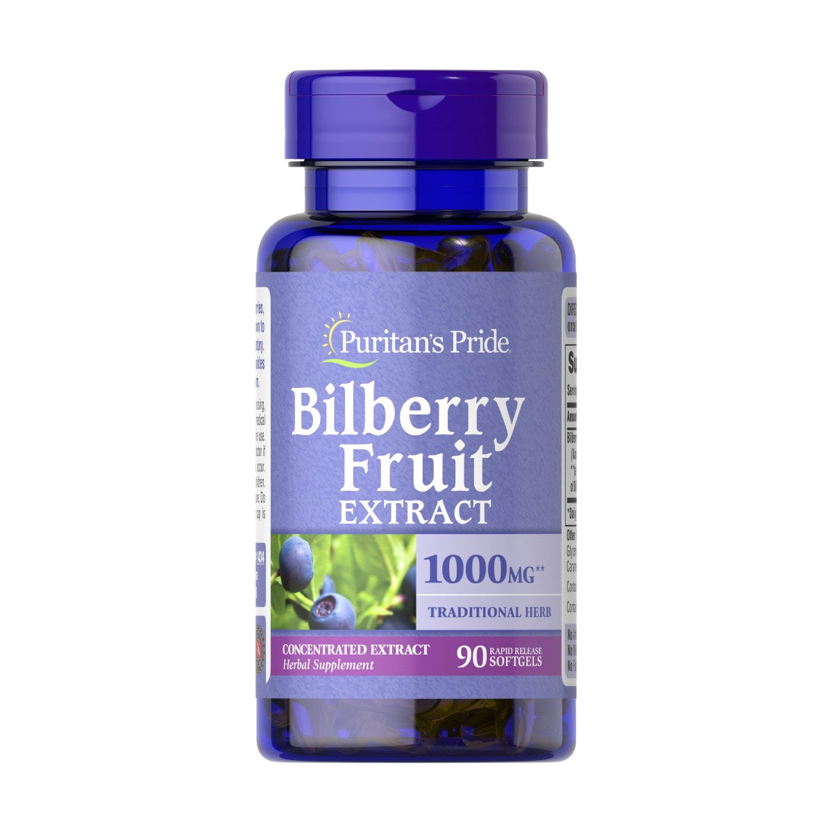Puritan's Pride, Bilberry 4:1 Extract 1000 mg