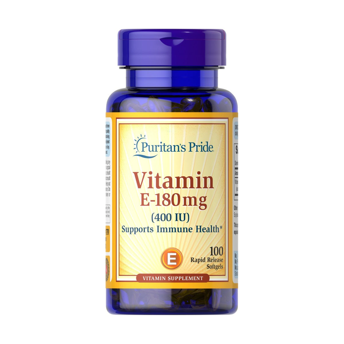 Puritan's Pride, Vitamin E-180mg (400 IU) dl_Alpha Tocopheryl Acetate