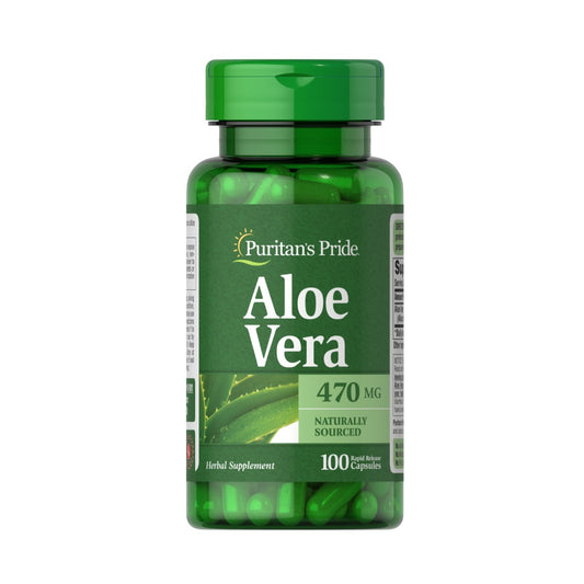 Puritan's Pride, Aloe Vera 470 mg