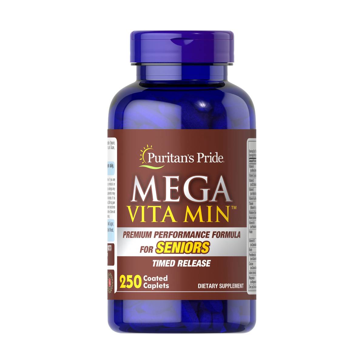 Puritan's Pride, Mega Vita Min Multivitamin for Seniors Timed Release with Zinc