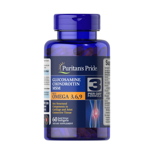 Puritan's Pride, Glucosamine, Chondroitin & MSM with Omega 3, 6, 9