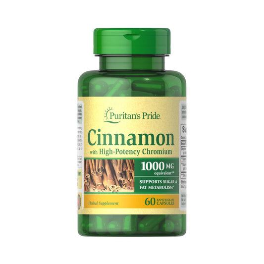 Puritan's Pride, Cinnamon Complex with High Potency Chromium