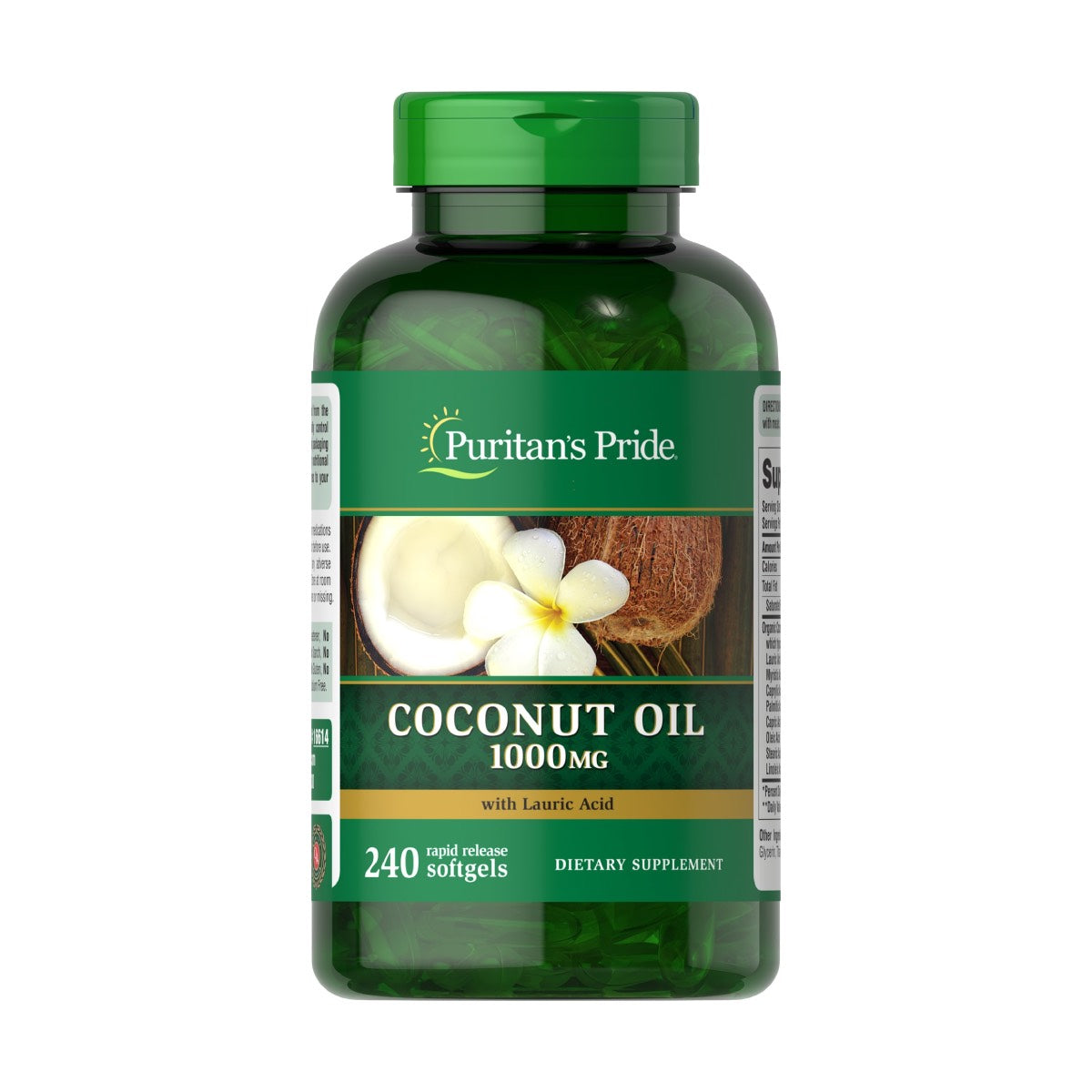 Puritans Pride, Aceite de coco 1000 mg