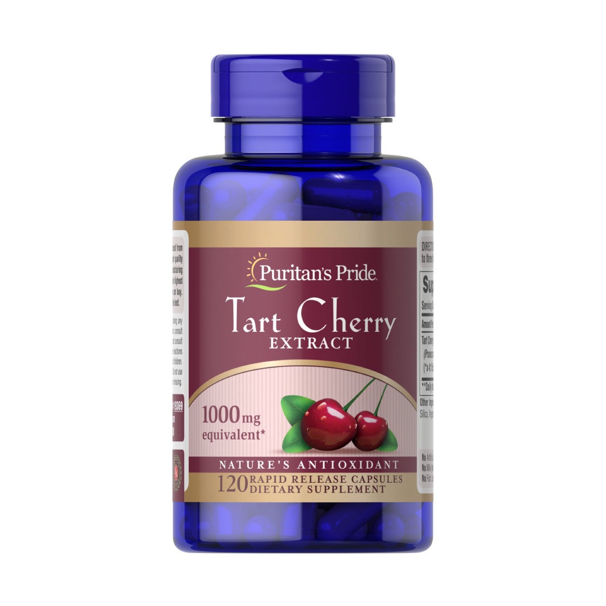 Puritan's Pride, Tart Cherry Extract 1000 mg | Puritans Pride, Extracto de cereza agria 1000 mg