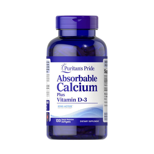 Puritan's Pride, Absorbable Calcium 1300 mg Plus Vitamin D-3 25 mcg