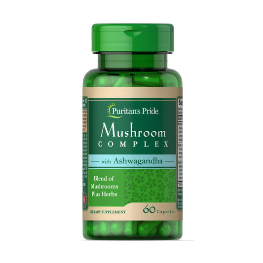 Puritan's Pride, Mushroom Herbal Complex with Ashwagandha