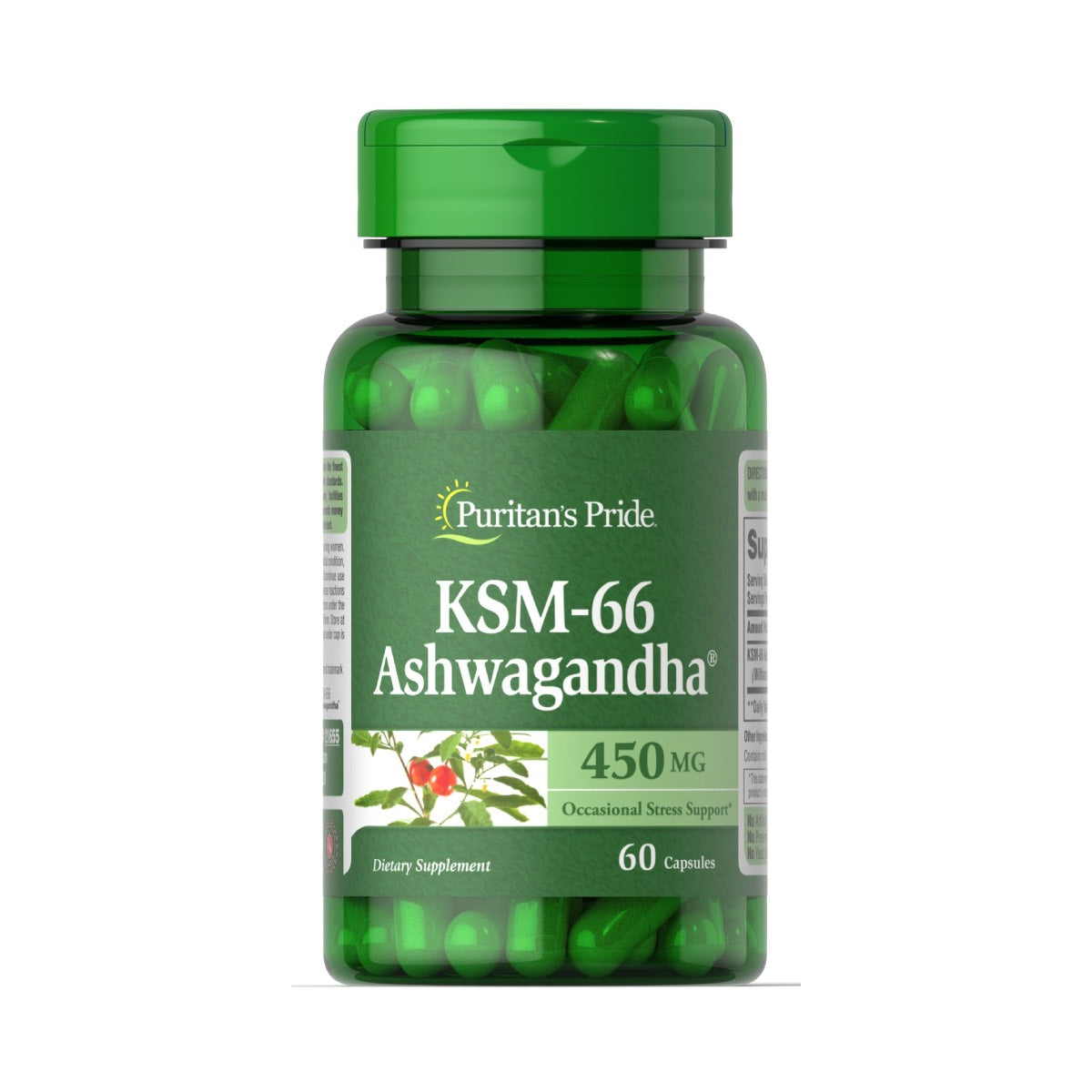 Puritan's Pride, Ashwagandha KSM-66® 450mg