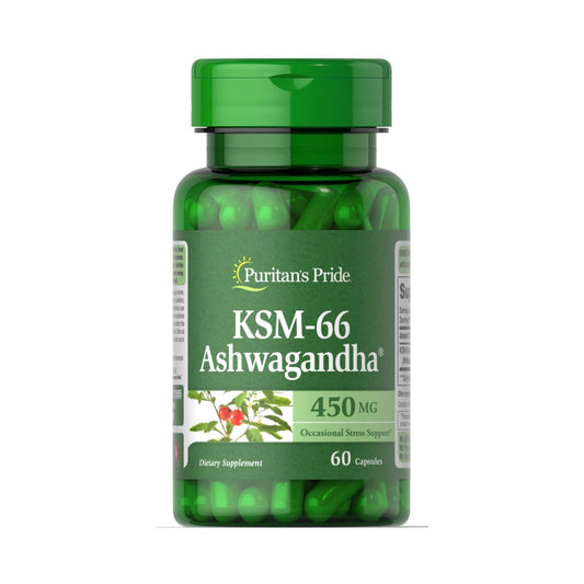 Puritan's Pride, Ashwagandha KSM-66® 450mg