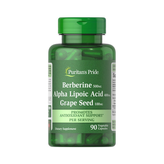 Puritan's Pride, Berberine, Alpha Lipoic Acid, Grape Seed
