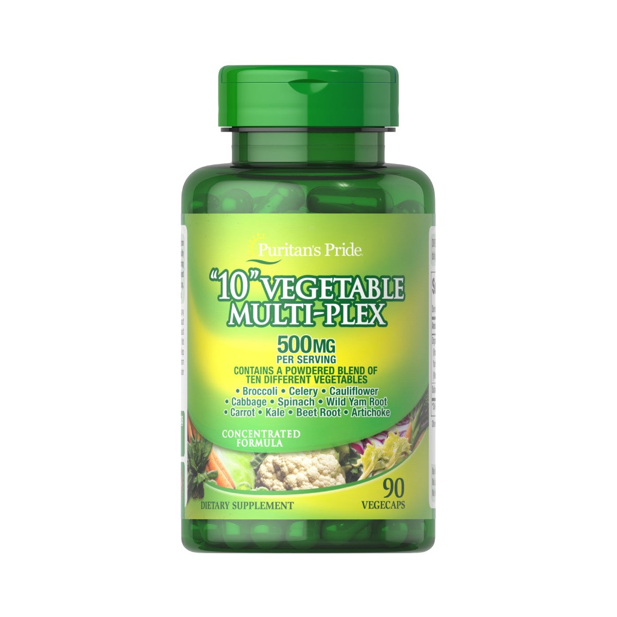 Puritan's Pride, 10 Vegetable Multi-plex 500mg