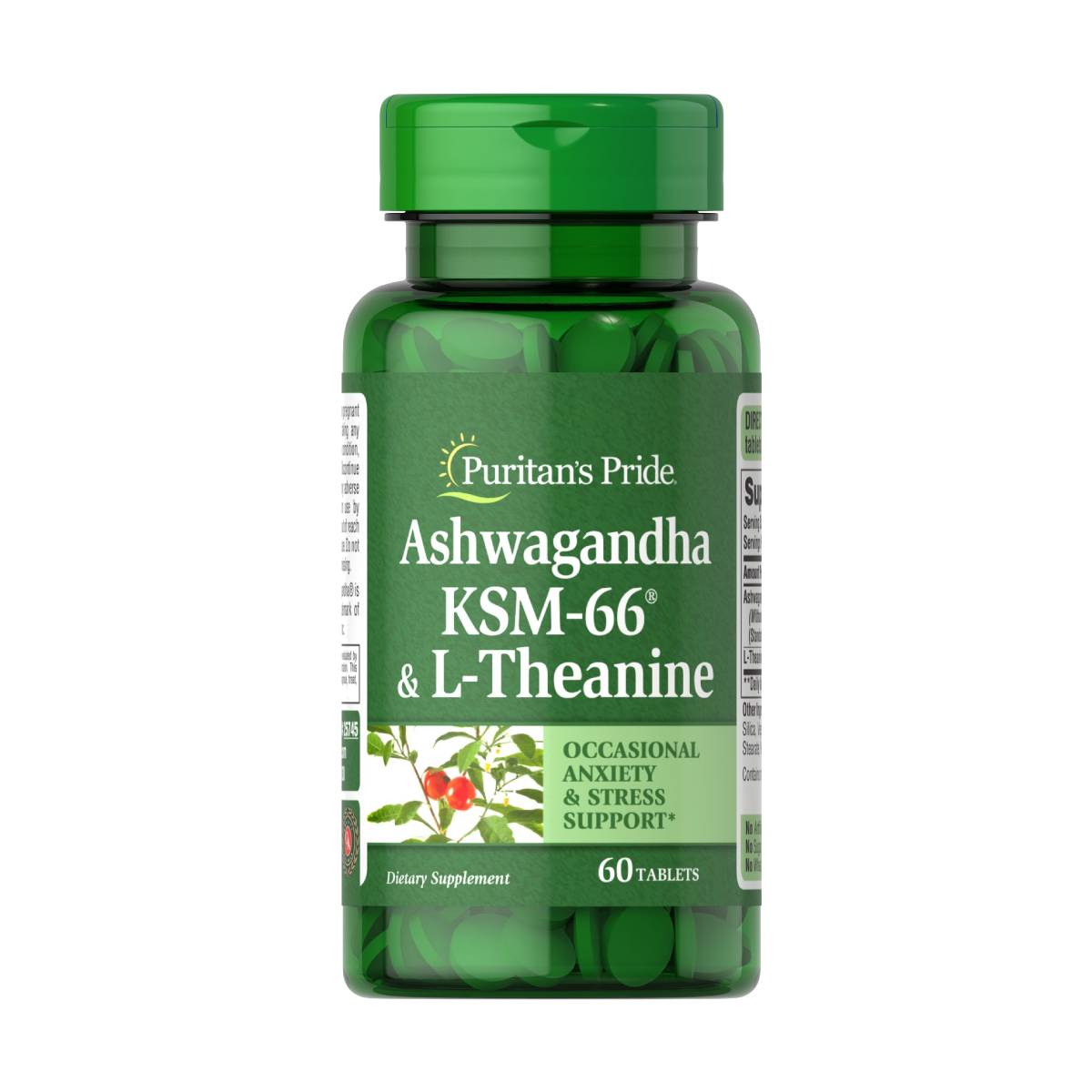 Puritan's Pride, Ashwagandha KSM-66 & L-Theanine