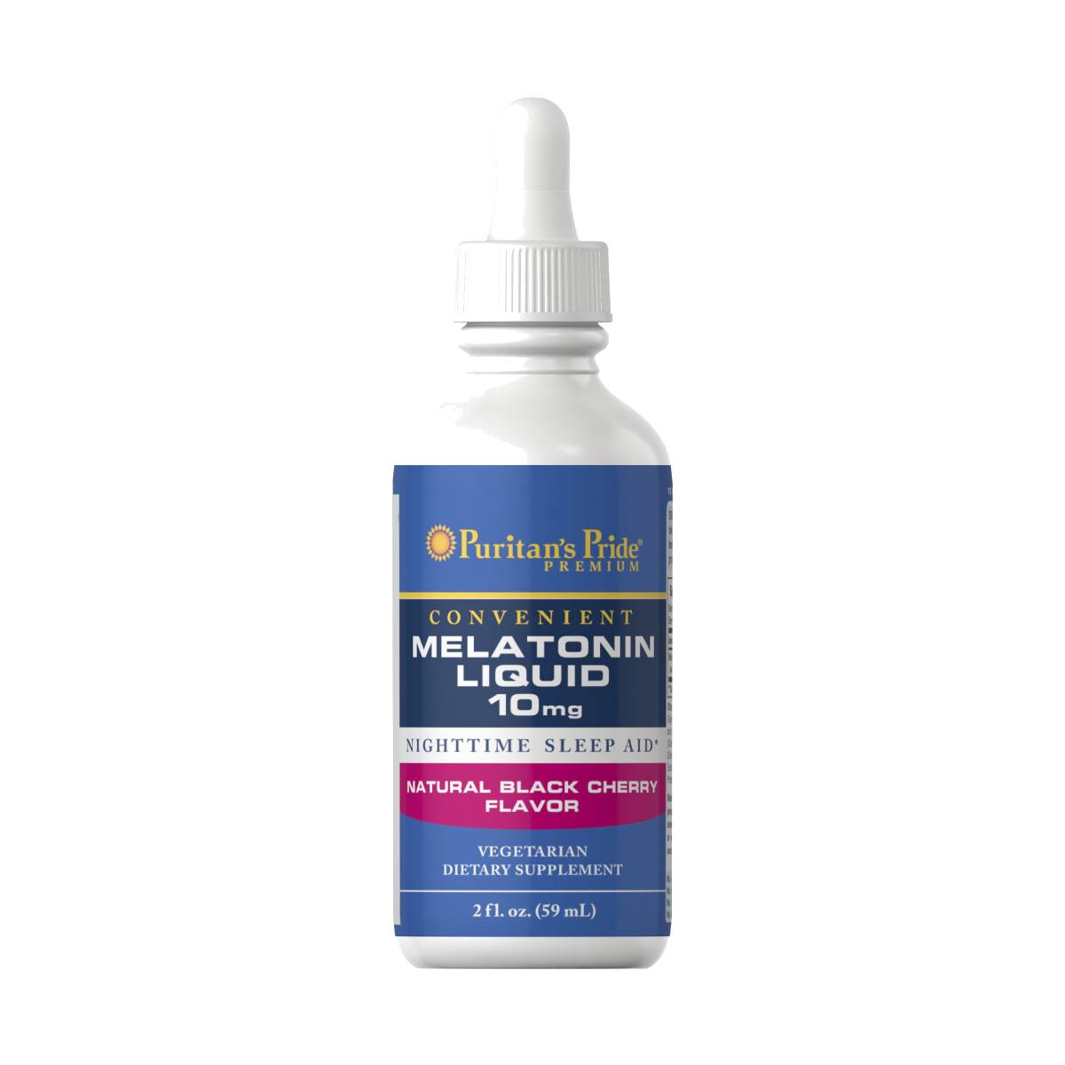 Puritan's Pride, Melatonin Liquid 10 mg Black Cherry Flavor | Puritans Pride, Melatonina Líquido 10 mg Sabor Cereza Negra