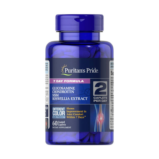 Puritan's Pride, 7 Day Formula Joint Soother Glucosamine, Chondroitin, MSM & Boswellia