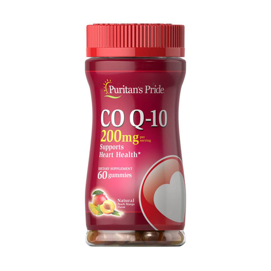 Puritan's Pride, Co Q-10 200 mg Peach Mango Gummies