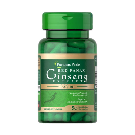 Puritan's Pride, Red Panax Ginseng Extract 525 mg