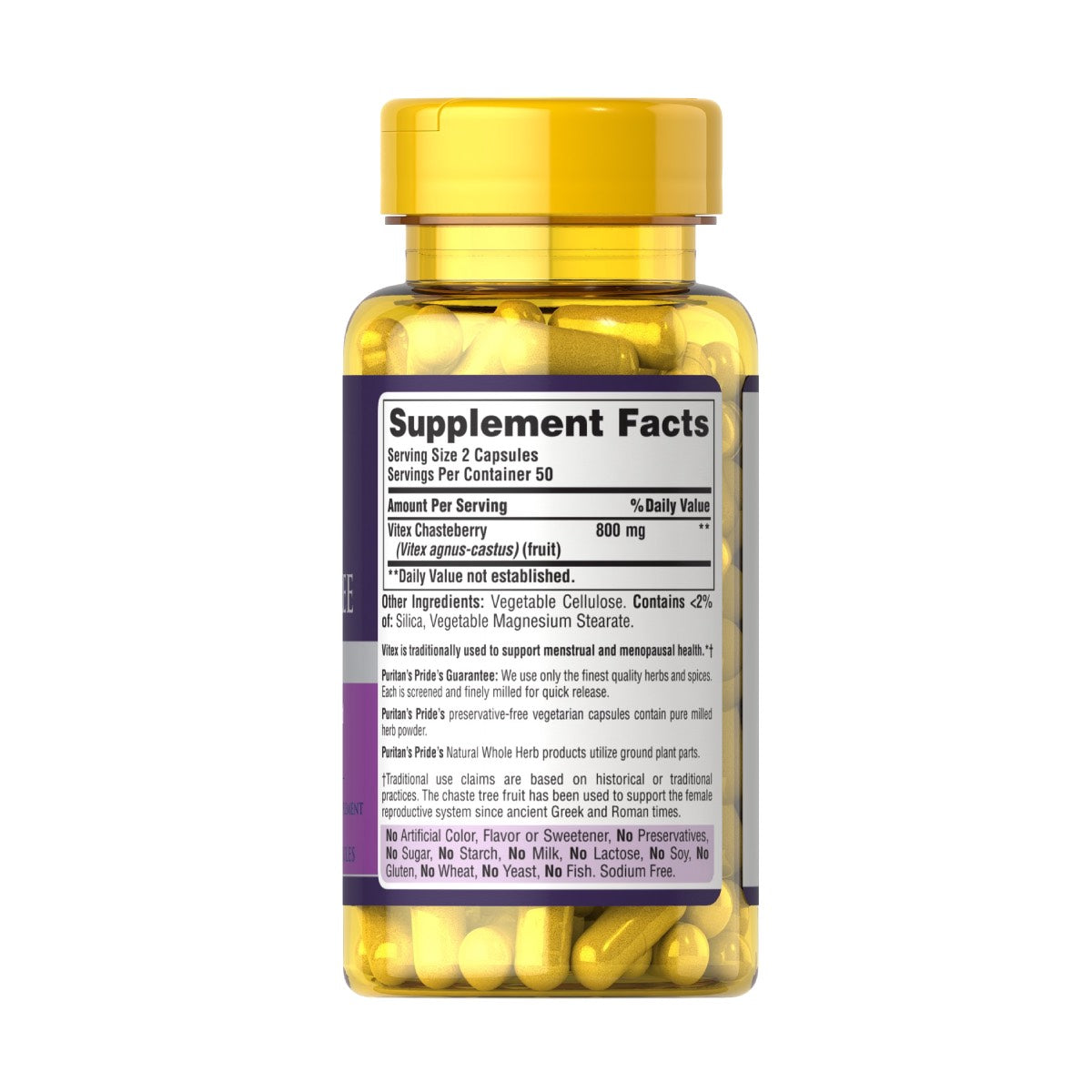 Puritans Pride, Vitex Chaste Tree 400 mg