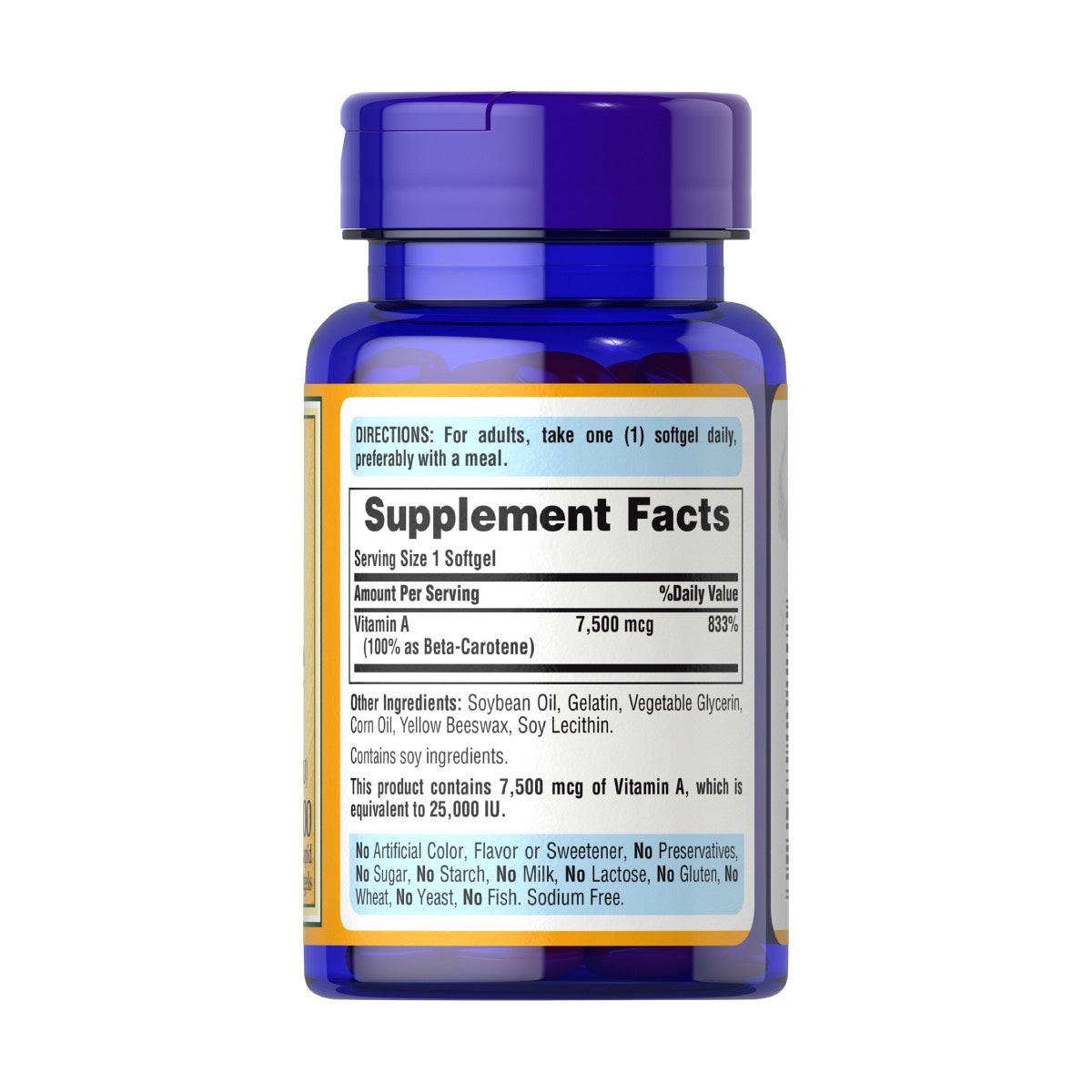 Puritans Pride, Betacaroteno 25000 UI | Beta Carotene | Beta Caroteno | Cetacarotene