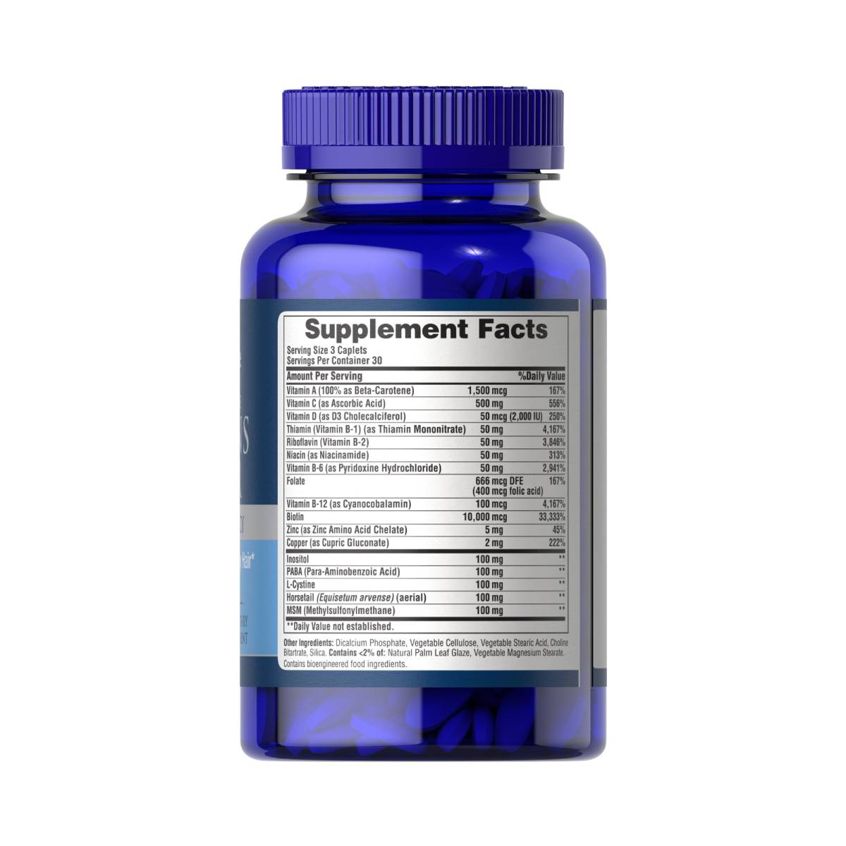 Puritan's Pride, Vitamins for the Hair Timed Release