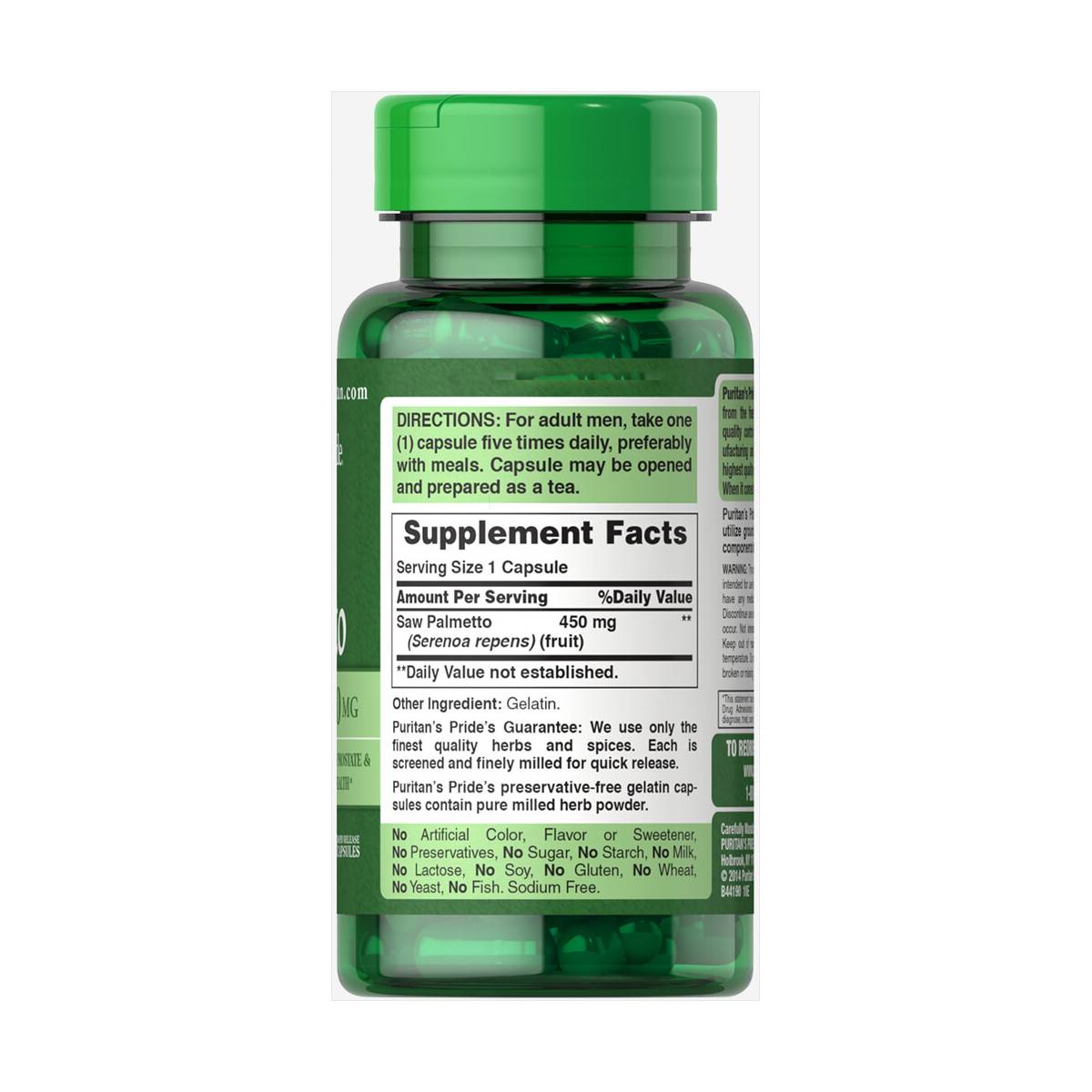 Puritan’s Pride, Saw Palmetto 450 mg