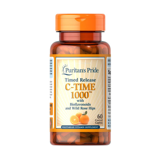 Puritan's Pride, Vitamin C-1000 mg with Rose Hips Timed Release