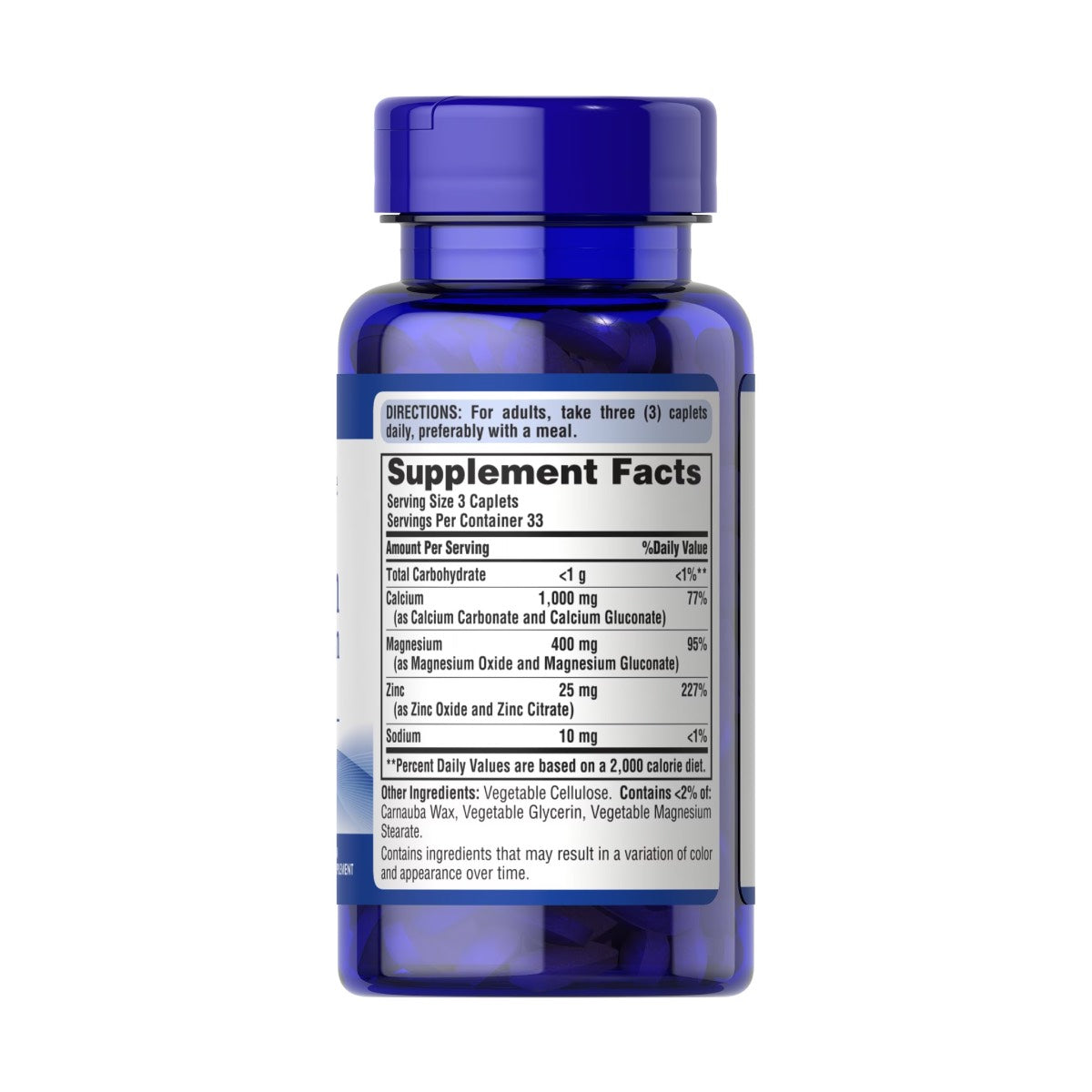Puritan's Pride, Chelated Calcium Magnesium Zinc