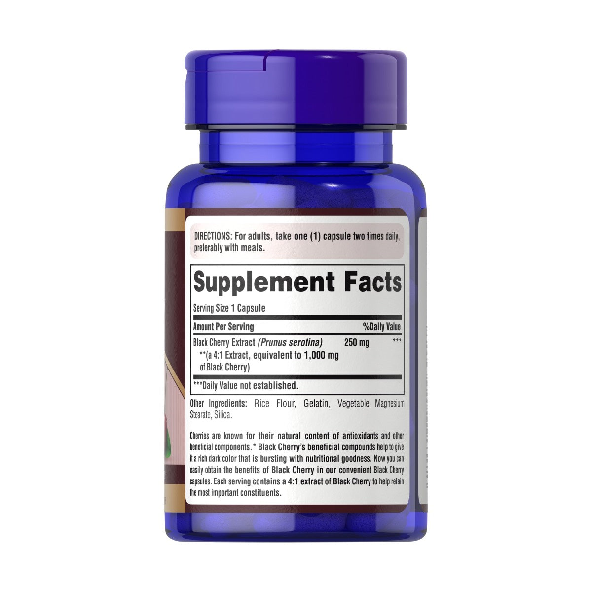 Puritan's Pride, Black Cherry Extract 1000 mg