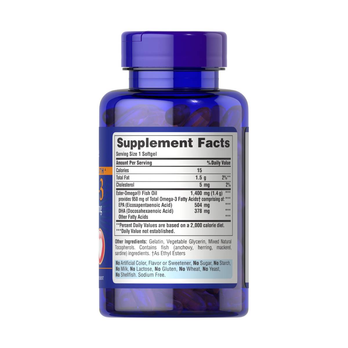 Puritan's Pride, Triple Strength Omega-3 Fish Oil 1400 mg (950 mg Active Omega-3)