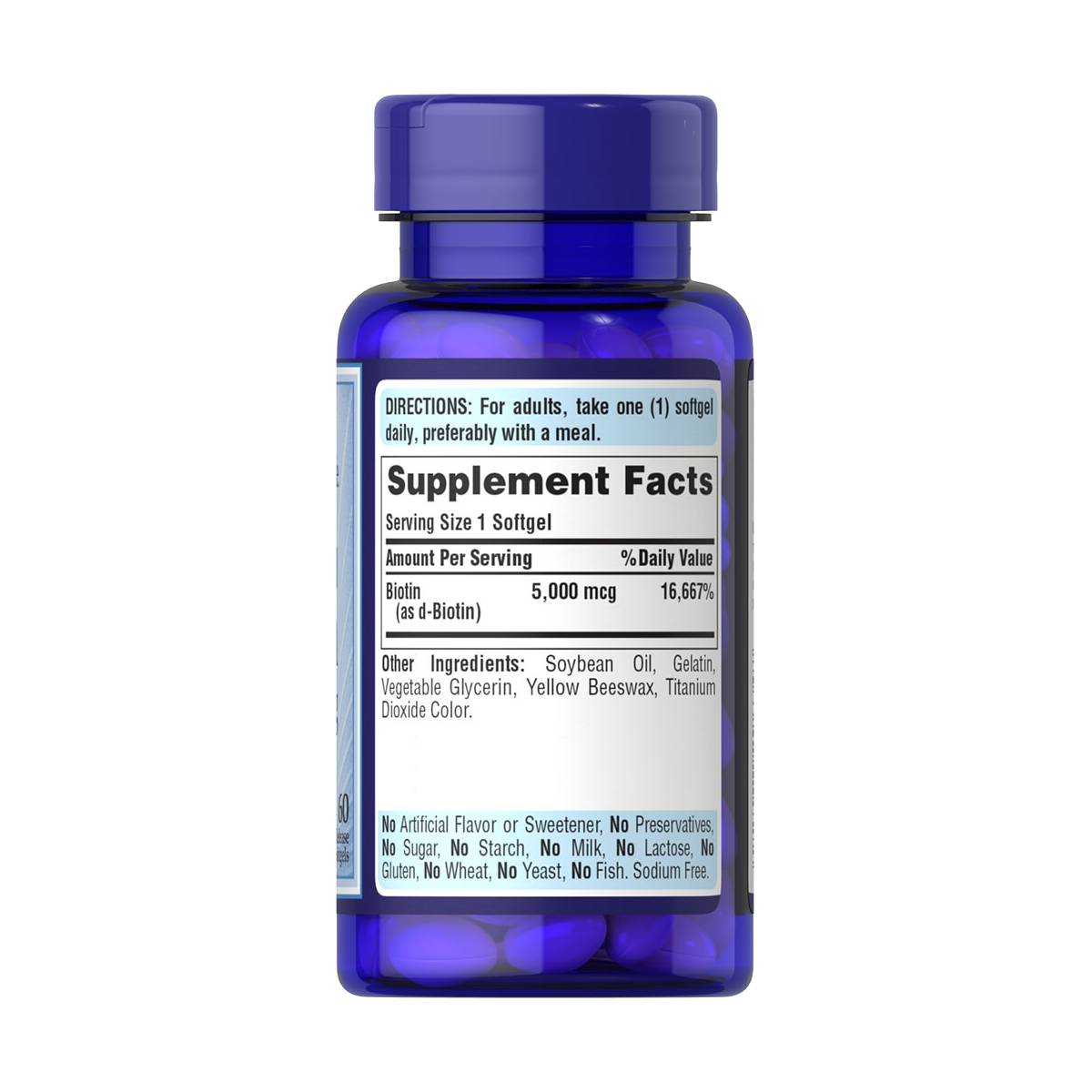Puritan's Pride, Biotin 5000 mcg