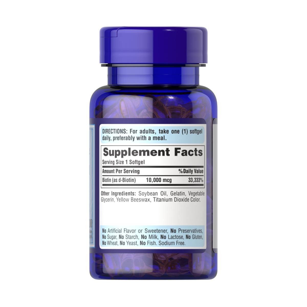 Puritan's Pride, Biotin 10,000 mcg