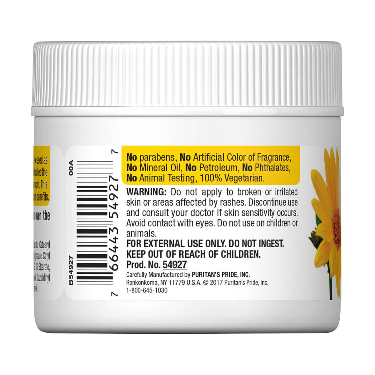 Puritan's Pride, Crema de arnica