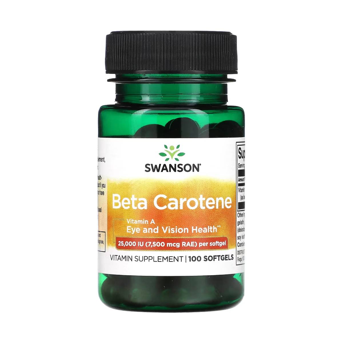Swanson, Beta-Carotene 25,000 IU 7500 mcg (Vitamin A)