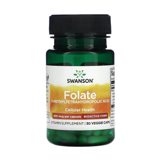 Swanson, Folate 5-Methyltetrahydrofolic Acid 400 mcg