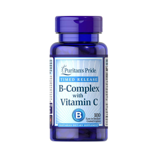 Puritan's Pride, Vitamin B-Complex + Vitamin C Time Release