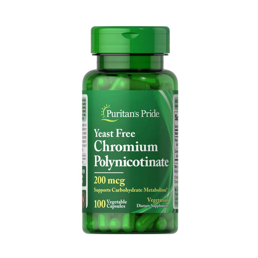 Puritan's Pride, Chromium Polynicotinate 200 mcg Yeast Free