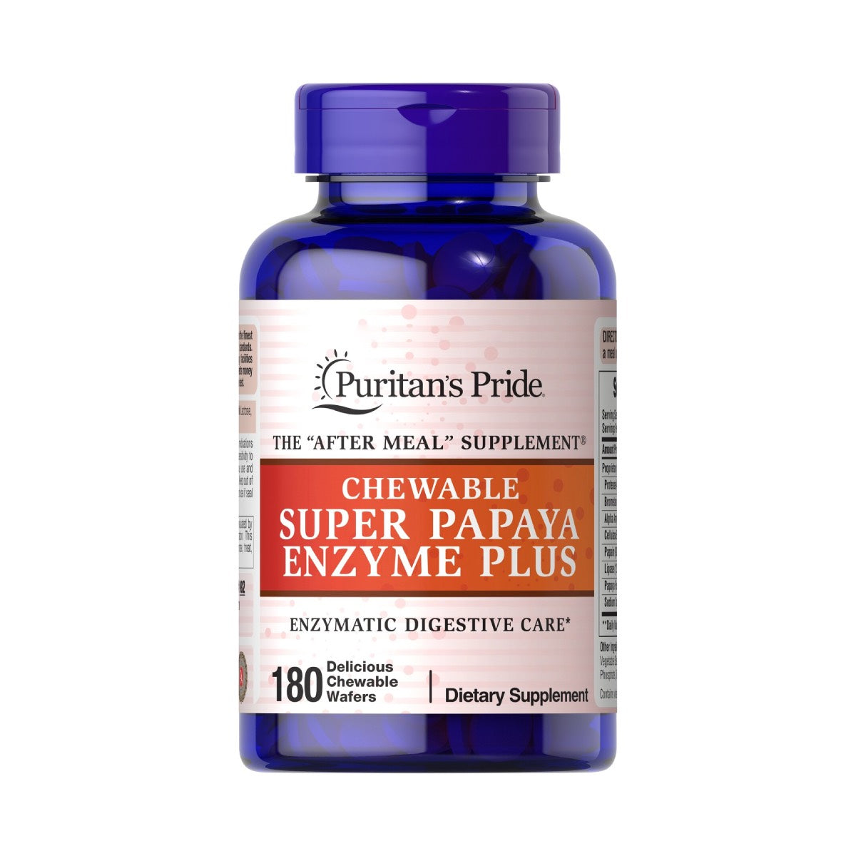 Puritan's Pride, Chewable Super Papaya Enzyme Plus