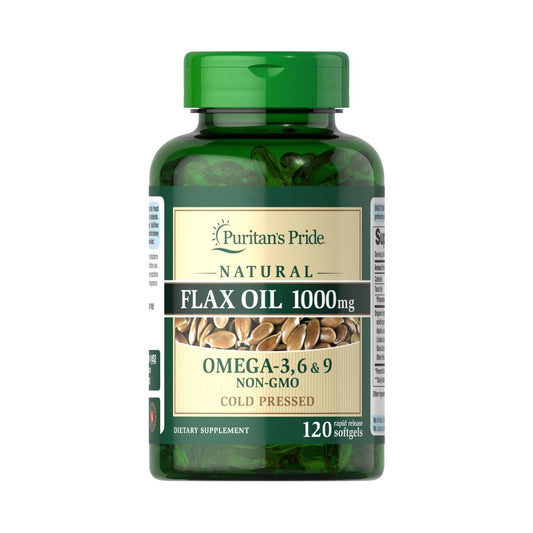 Puritan's Pride, Non-GMO Natural Flax Oil 1000 mg