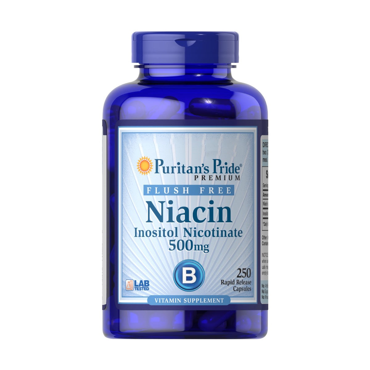 Puritan's Pride, Flush Free Niacin 500 mg